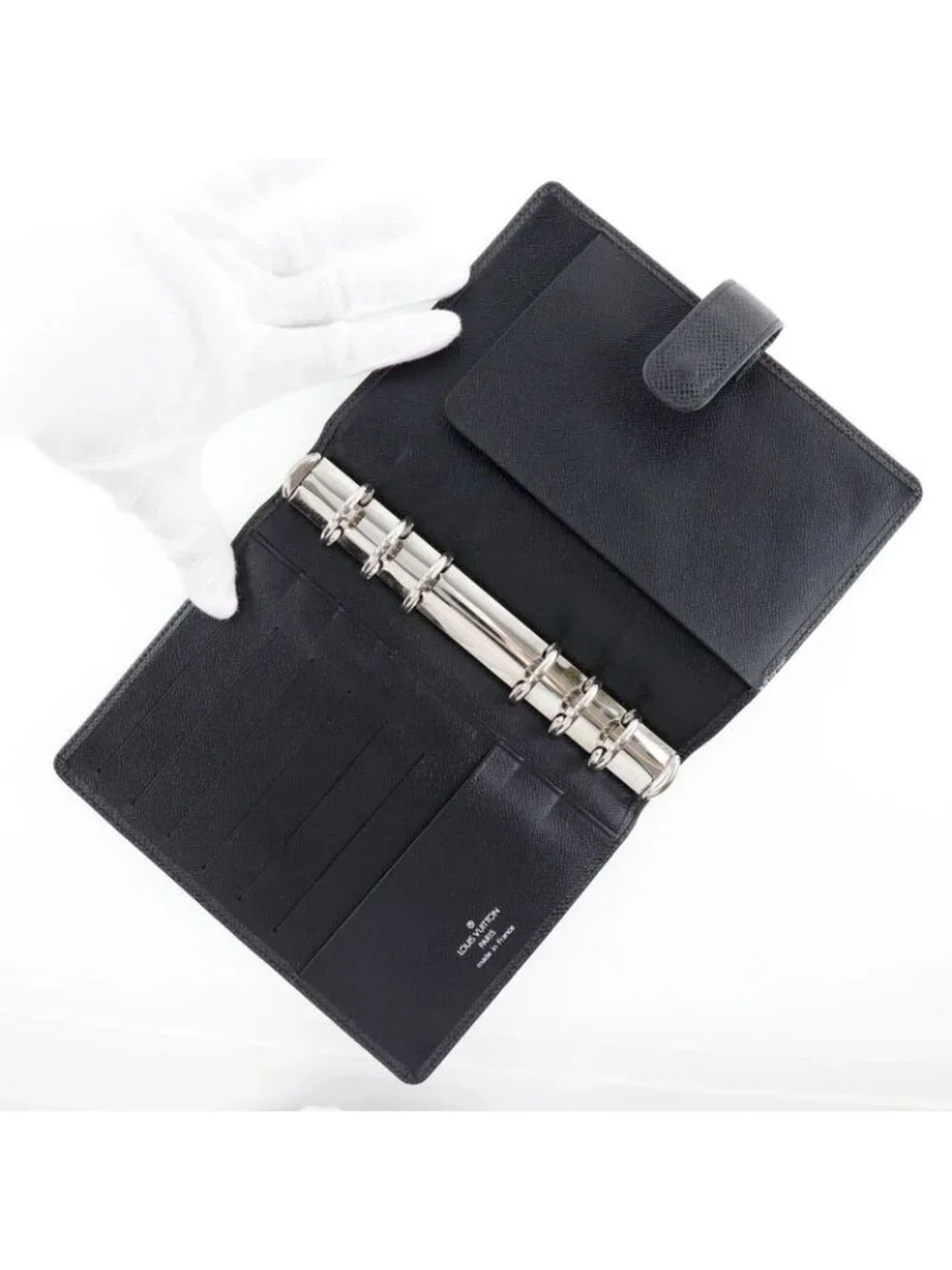 Louis Vuitton Agenda MM Taiga Ardoise Black Sp0041 Notebook Cover